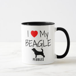 Anpassningsbar I Kärlek My Beagle Mugg