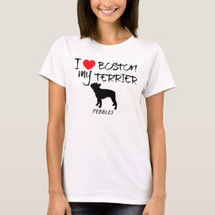 Anpassningsbar I Kärlek My Boston Terrier Tee Shirt