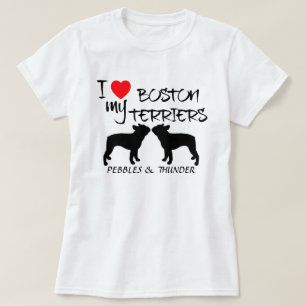 Anpassningsbar I Kärlek My Boston Terriers T-shirt