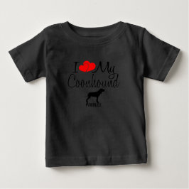 Anpassningsbar I Kärlek My Coonhound Hund T Shirt