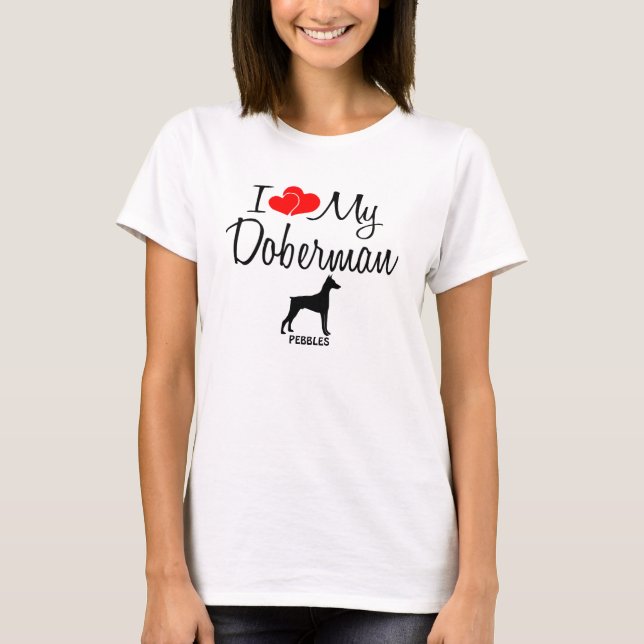 Anpassningsbar I Kärlek My Doberman Tröja (Framsida)