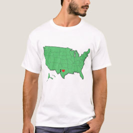 Anpassningsbar "I Kärlek My Home State" Shirt, USA T Shirt