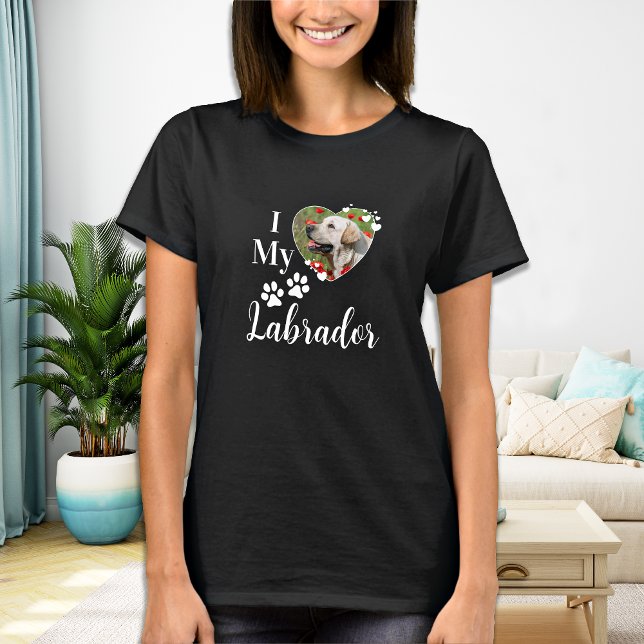 Anpassningsbar I Kärlek My Labrador Cute Pet Hund  T Shirt (Skapare uppladdad)