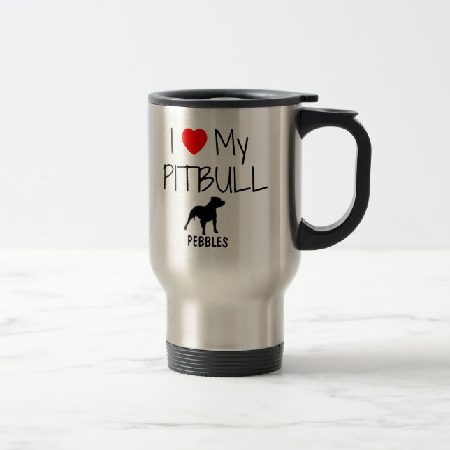 Anpassningsbar I Kärlek My Pitbull Resemugg (Höger)