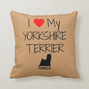 Anpassningsbar I Kärlek My Yorkshire Terrier Kudde