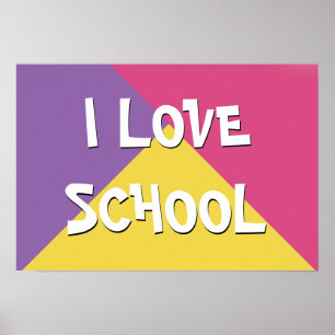 Anpassningsbar i Kärlek School Girl Poster