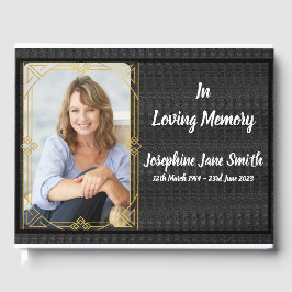 Anpassningsbar i Loving Memory Funeral Photo Memor Gästböcker