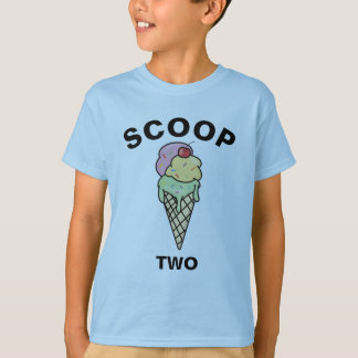 Anpassningsbar Ice Cream Cone Scoop Två Twillingar T Shirt