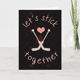 Anpassningsbar Ice Hockey Goalie Valentine Day Car Helgkort