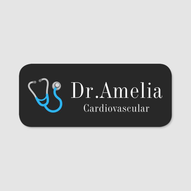 Anpassningsbar-ID-bricka för lärare, Läkare och St Namnbricka (Framsida)