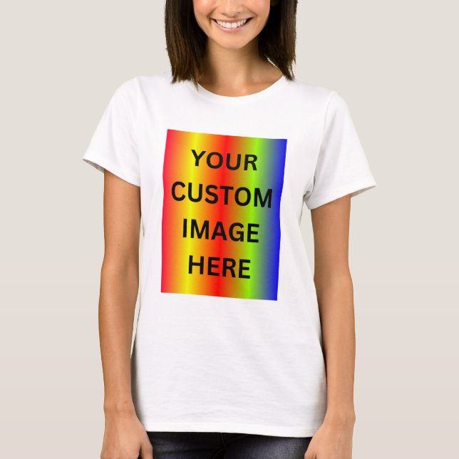 Anpassningsbar Image T-Shirt - Personlig kvinnor T (Framsida)