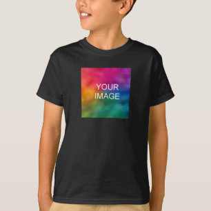 Anpassningsbar Image Template Boys Dubbla Side Bla T Shirt