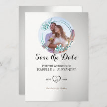 Anpassningsbar Inbjudan till andning av foto- Blom