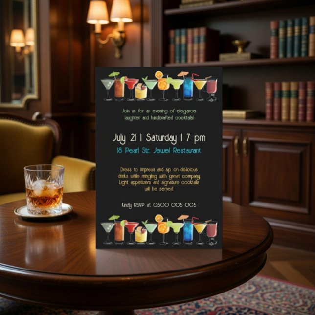 Anpassningsbar inbjudan till cocktailparty (Skapare uppladdad)