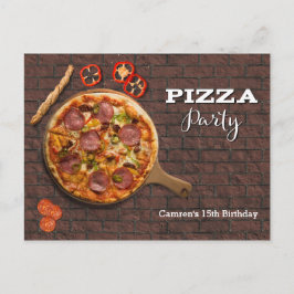Anpassningsbar inbjudan till Pizzafest