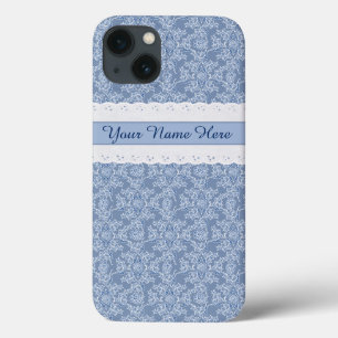 Anpassningsbar Indigo Blommigt Faux Snöre iPhone 6