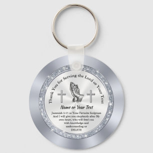 Anpassningsbar Indyra gåvor till kyrkliga frivilli Nyckelring