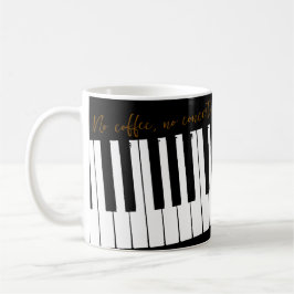 Anpassningsbar Ingen kaffe ingen konsert Kaffemugg