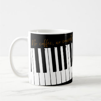 Anpassningsbar Ingen kaffe ingen konsert Kaffemugg