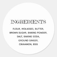 Anpassningsbar Ingredienser Gingerbröd Homemade Co