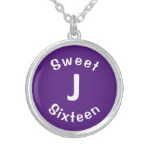 Anpassningsbar ’Initial’ Necklace Charm med White