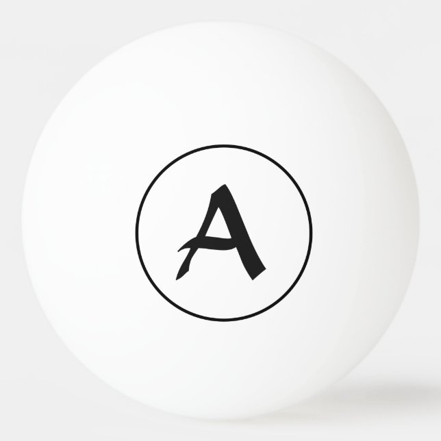 ANPASSNINGSBAR INITIAL Ping Pong Boll (Baksidan)