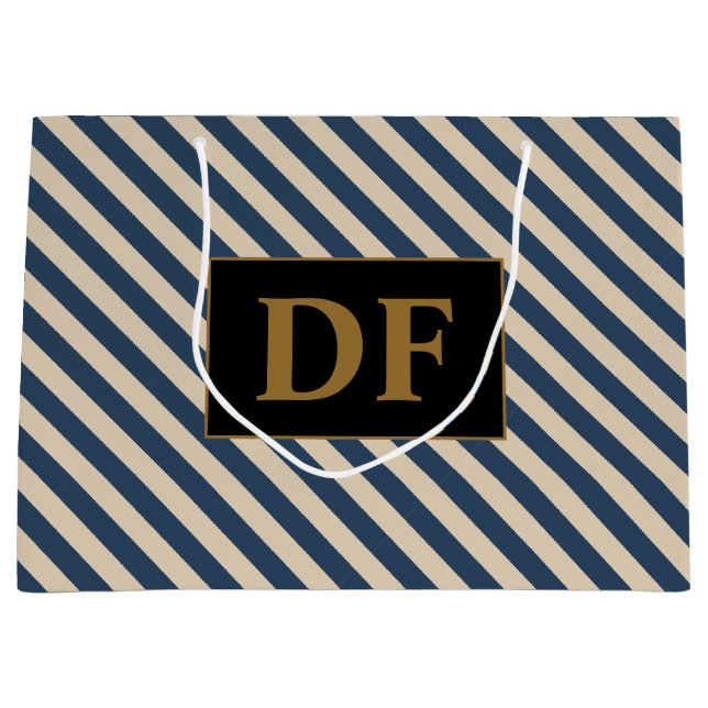 Anpassningsbar Initialer Blue/Vanilla Rand (Framsidan)