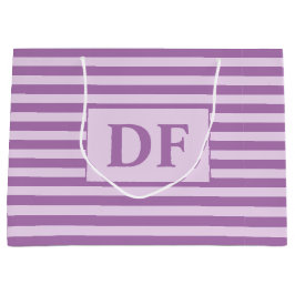 Anpassningsbar Initialer Lila Rand