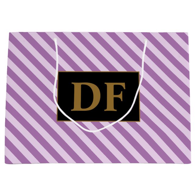 Anpassningsbar Initialer Lila Rand (Framsidan)