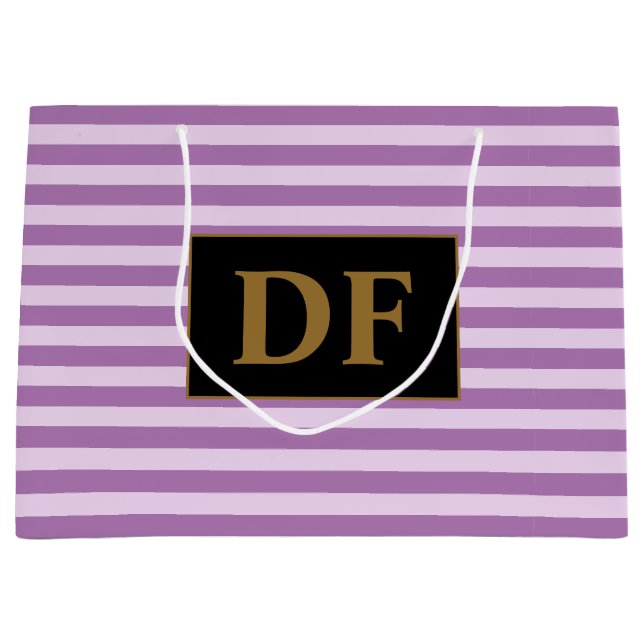 Anpassningsbar Initialer Lila Rand (Framsidan)