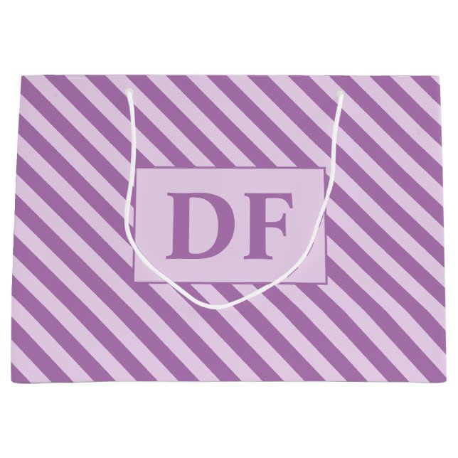 Anpassningsbar Initialer Lila Rand (Framsidan)