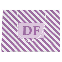 Anpassningsbar Initialer Lila/White Rand