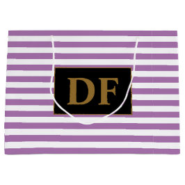 Anpassningsbar Initialer Lila/White Rand