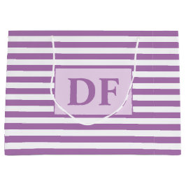 Anpassningsbar Initialer Lila/White Rand