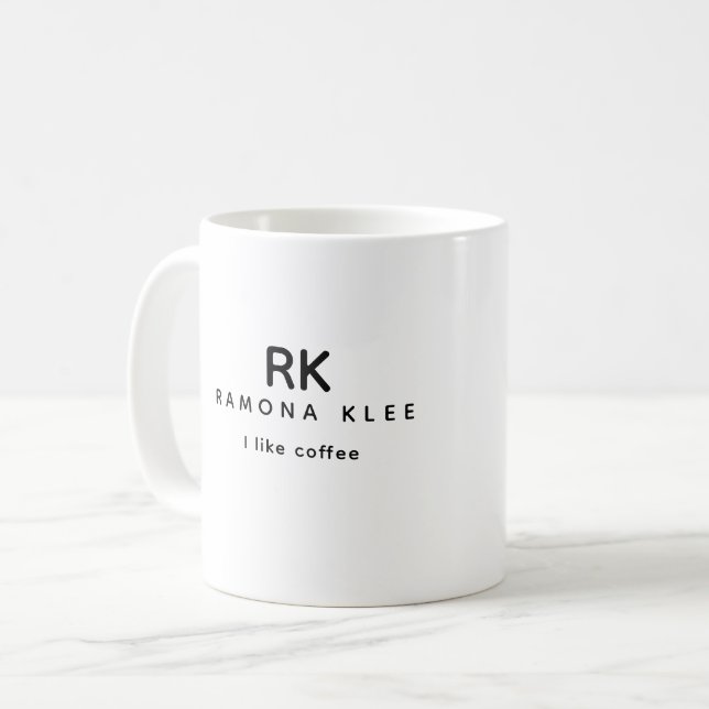 Anpassningsbar Initialer, Namn och Slovakien "Jag  Kaffemugg (Framsida vänster)
