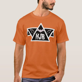 Anpassningsbar initialer orange Halloween Fladderm T Shirt