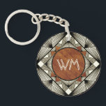 Anpassningsbar Initialer Wood Modern Rustic Farmho<br><div class="desc">Klassy Art Deco inspirerade till monogrammerad design för elegant manar.</div>