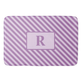 Anpassningsbar Inledande Lila Rand Bath Mat Badrumsmatta