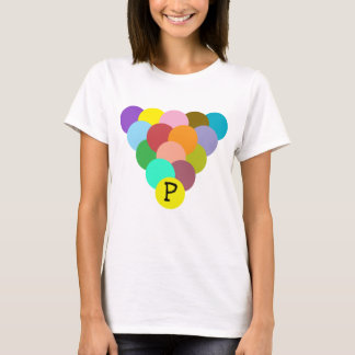 Anpassningsbar Inledande triangel med färgstarka r T Shirt