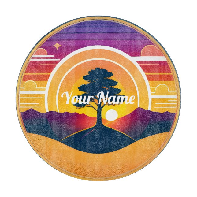 Anpassningsbar Inneslutningsbord för glas i Träd-b (Framsidan)