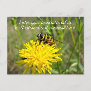Anpassningsbar Inspirational Motivational Dandelio Vykort
