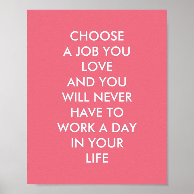 Anpassningsbar inspirational Ord Confucius citerar Poster (Framsidan)