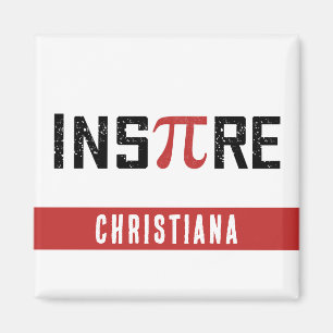 Anpassningsbar InsPire Pi-dag Lycklig Pi day Mat Magnet
