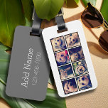 Anpassningsbar Instagram 8 Photo Collage Text på b Bagagebricka<br><div class="desc">Använda dina favoritfoton eller bilder för att göra roligten  med vänner.</div>