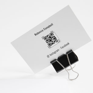 Anpassningsbar Instagram Facebook Business Qr-kod Stämpel
