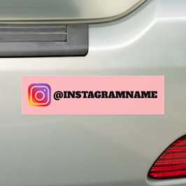 Anpassningsbar Instagram Social Media Handle Namn Bildekal