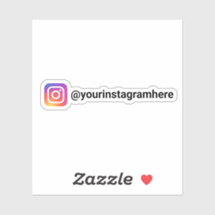Anpassningsbar Instagram Social media Klistermärken