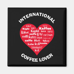 Anpassningsbar Internationell COFFEE ÄLSKARE Magnet