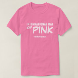 Anpassningsbar Internationella Rosa Dagen T Shirt