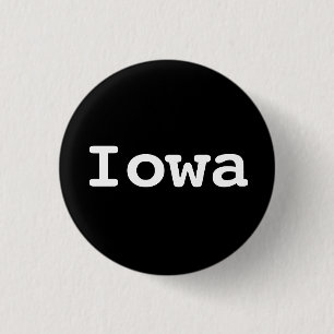 Anpassningsbar Iowa-typografi Knapp